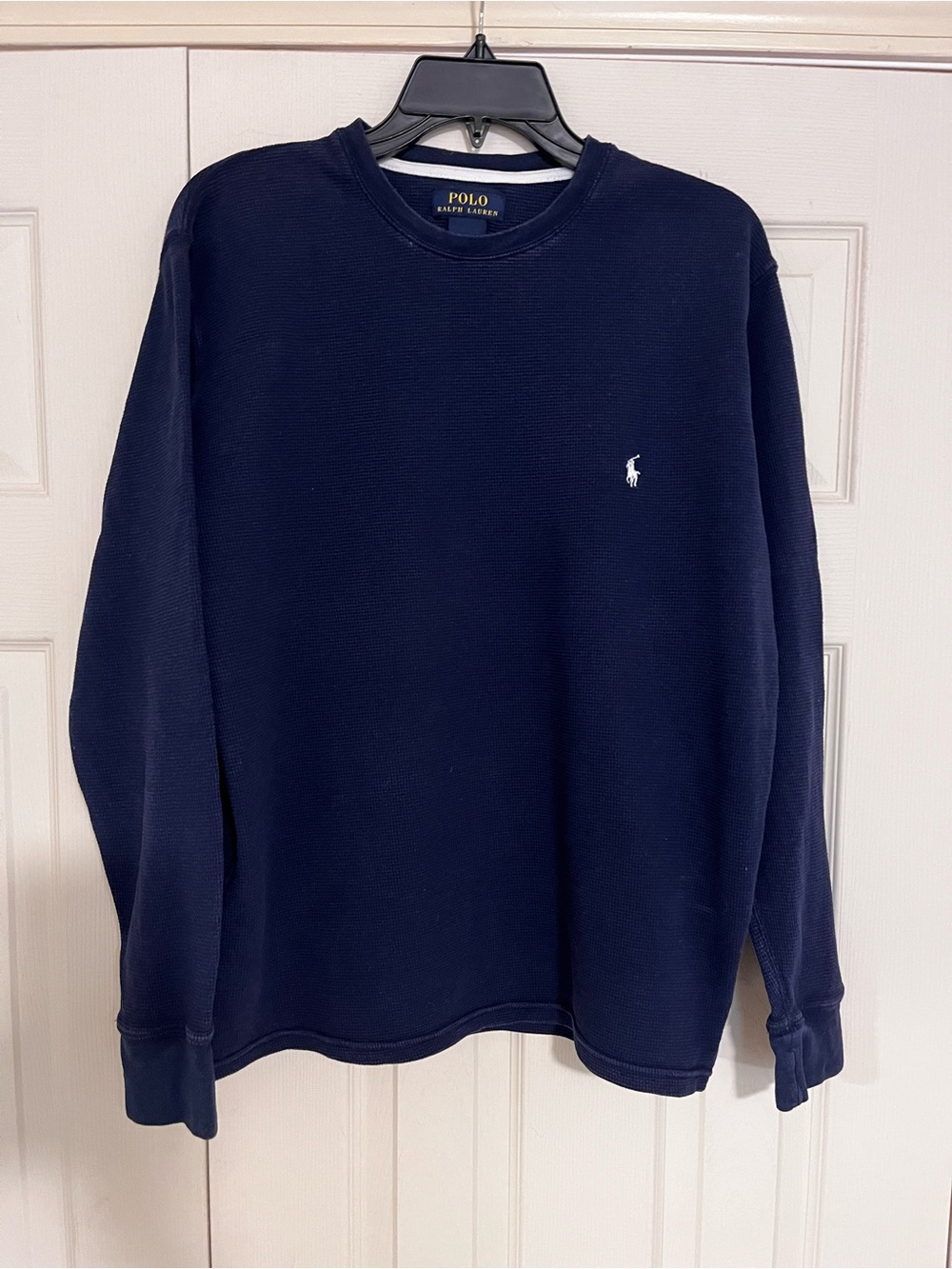 Polo by Ralph Lauren Navy Crewneck Pullover with White Pony